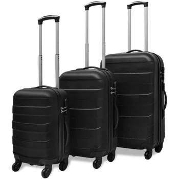 

【USA Warehouse】3 Piece Hardcase Trolley Set Black