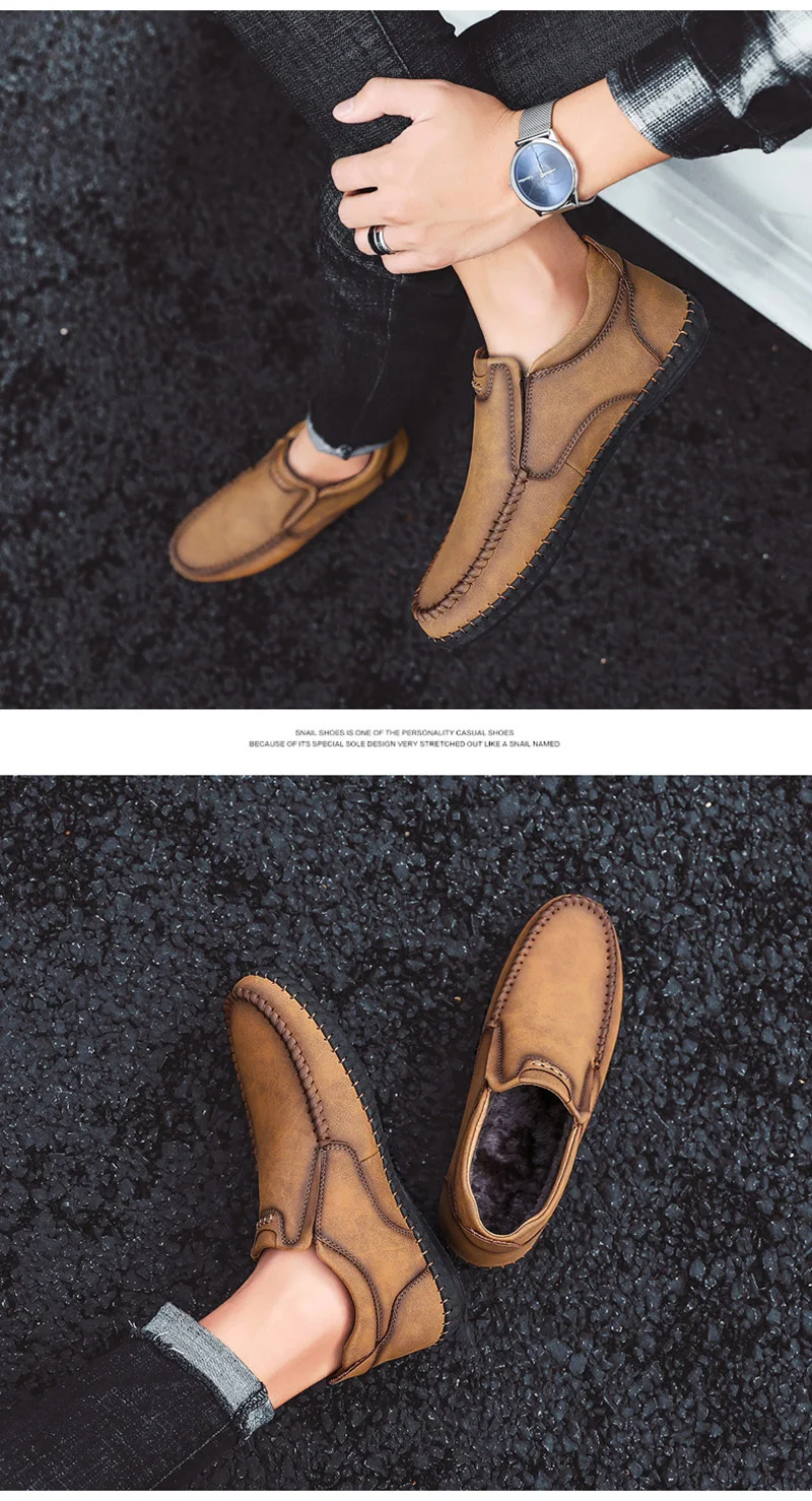 Обувь из натуральной кожи; мужские ботинки; теплая плюшевая мужская повседневная обувь; мужская обувь на холодную зиму; модные брендовые мужские Ботильоны; KA1721