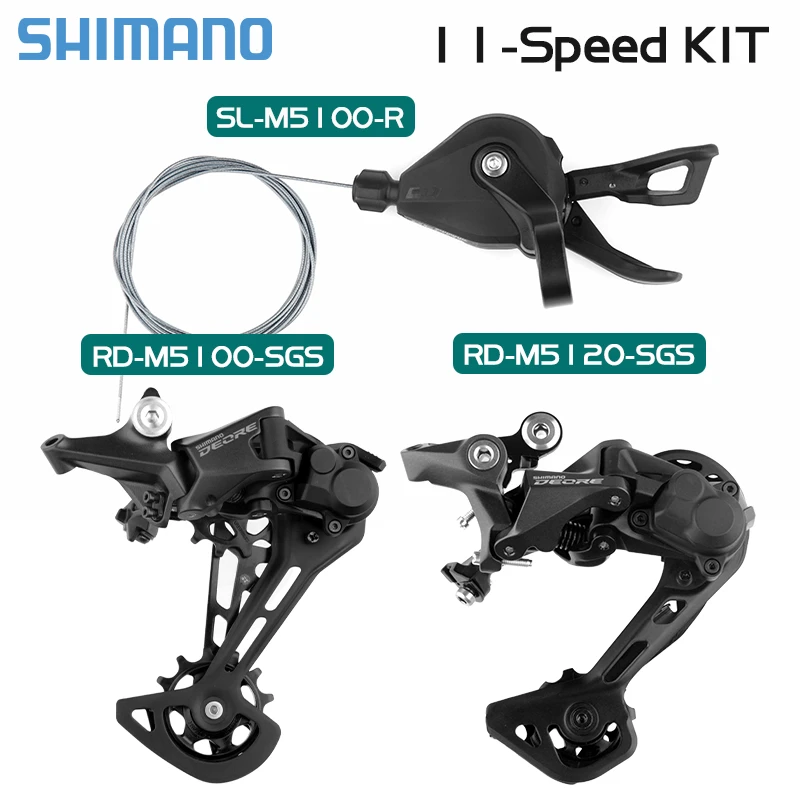 SHIMANO palanca de cambio de SL M5100 para bicicleta de montaña, 11 velocidades, M5100SGS, M5120SGS, desviador trasero|Desviador de bicicleta| - AliExpress