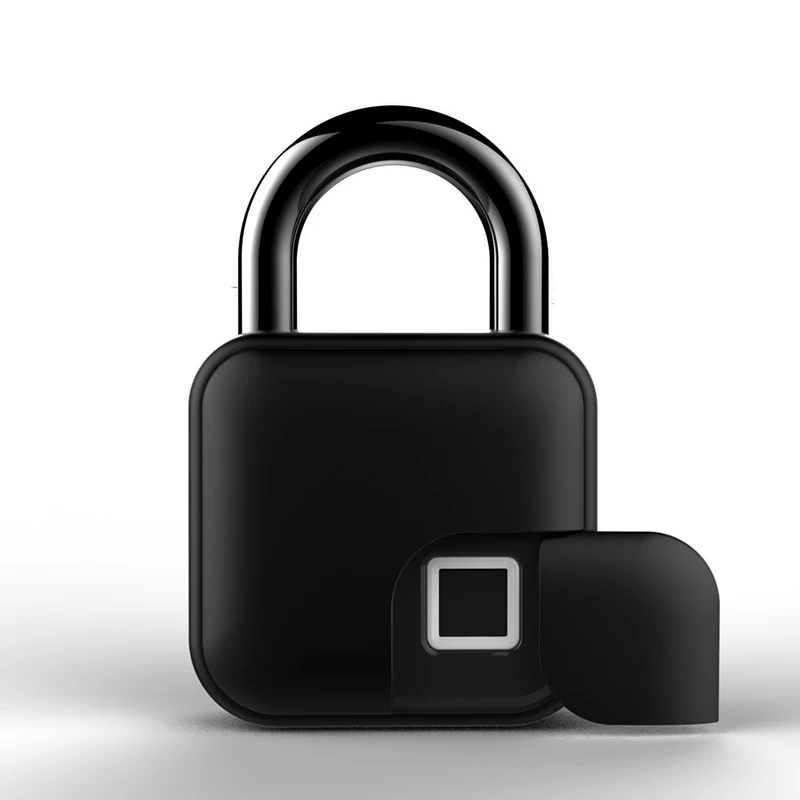 Акция-USB Смарт-замок отпечатков пальцев с крышкой перезаряжаемый IP65 Водонепроницаемый Избегайте клонирования отпечатков пальцев для шкафчика, двери, багажа