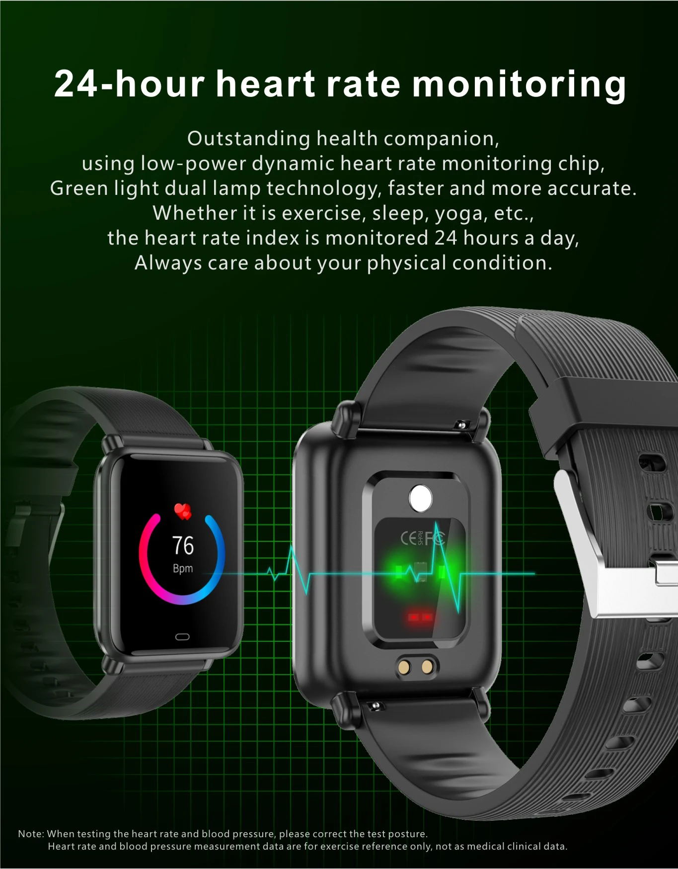 2022 Body temperature,Whole snack rate monitoringBlood oxygen monitoringMultiple sports modes,Caller ID and rejection Smartwatch