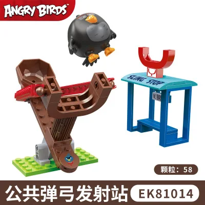 Новые Строительные блоки cogo Angry birds, строительные блоки, игрушки для малышей, детей, мальчиков и девочек, толстый красный зеленый комплект со Свинкой, idoon совместимые игрушки - Цвет: 81014 no box