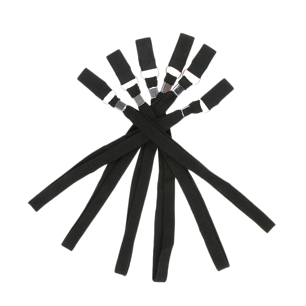  6pcs Black Wrist Straps Hand Wristband Crutch Cane Ropes for Hiking Walking Pole Sticks Accessories