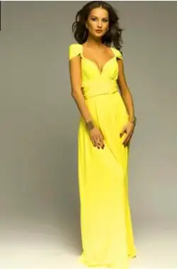 Женское платье, летнее, много носится, больше веревочек, с бретельками через шею, сексуальное, с повязкой на шее, Boho, сплошное, длинное платье без рукавов, халат Vestidos - Цвет: yellow