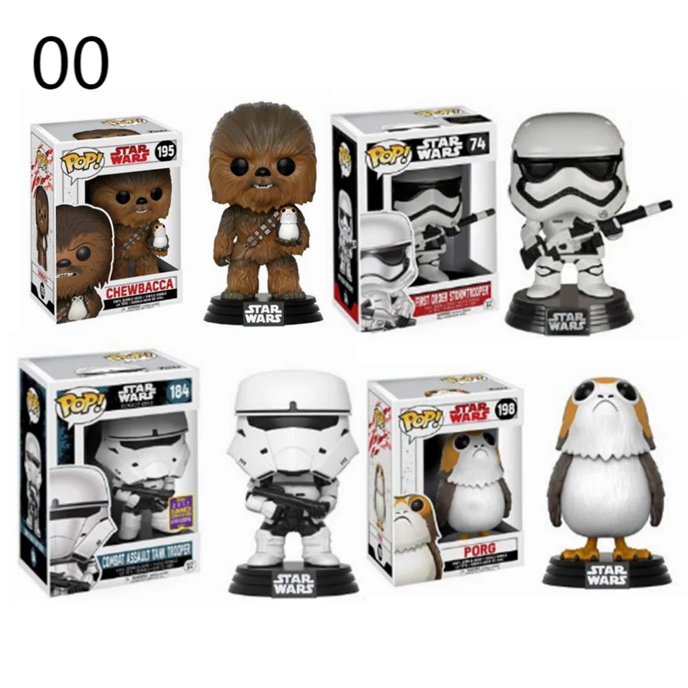 

Funko POP STAR WARS PORG CHEWBACCA #74 #195#198 #184 Dolls Toys Action Figure Collection Model Toy for Children Birthday Gifts
