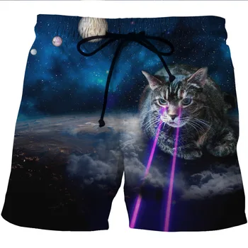 

Men's quick-dry beach shorts3-D creative and casual two-side pocket shorts