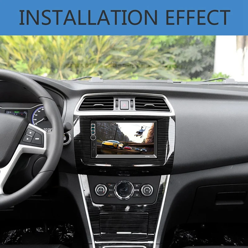 Car Radio 7 Inch Press Screen 2 Din Auto Stereo Auto with Screen Bluetooth Mirror Link Radio Auto Car Multimedia Mp5,7500 with C