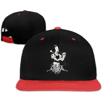 

BudSoto Chelsea Grin Unisex Adjustable Hat Stylish Hip Hop Baseball Cap Red