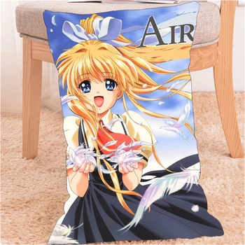 

air kamio misuzu cute girl otaku Anime Dakimakura Pillow Cover Case 60x40cm