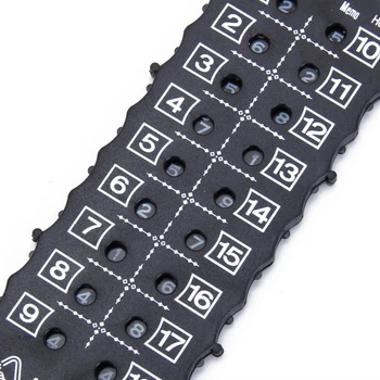 

GOLF BALL STROKE SCORE COUNTER 18 HOLES SHOT SCORING KEEPER ACCESSORY BLACK