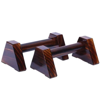 

1 Pair of Wooden Push-Up Equipment Gymnastic Handstand Fitness Exercise Tool Men and Women Training Equipment