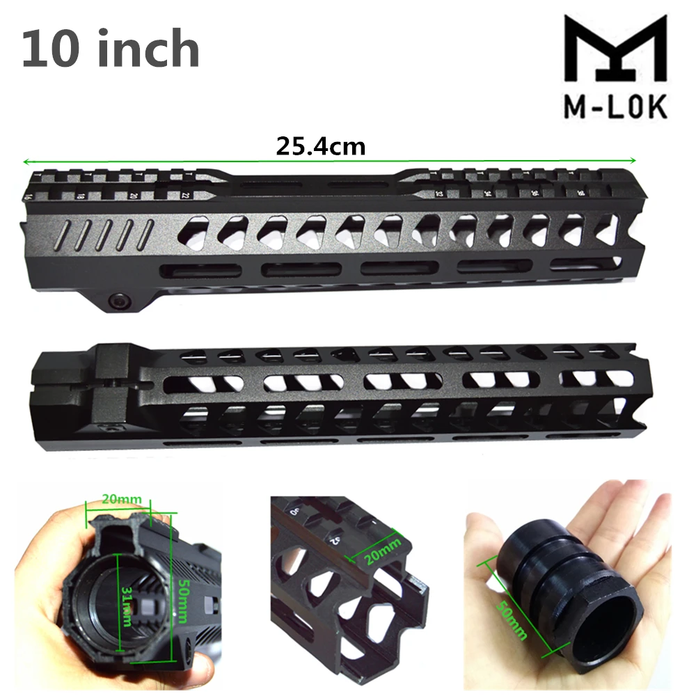 Тактический 7/10/12/13,5 дюймов поплавок M-lok Handguard Пикатинни страйкбол 15 M4 Handguard карабин квадратный рот для охоты