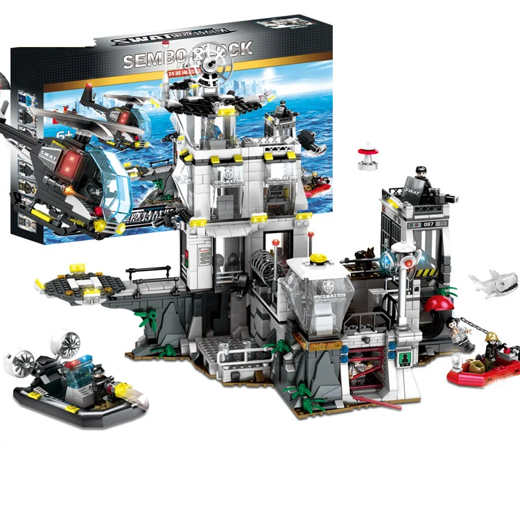 

1548Pcs City Police Station Set Building Blocks Bricks Compatible City SWAT Team Truck Model Educational Toy For Boys Children