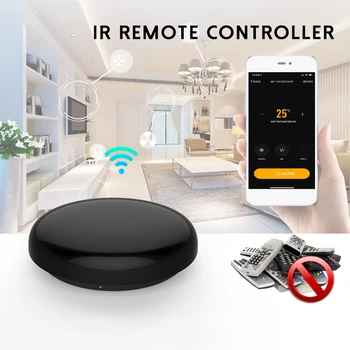 

Super Mini Body Universal Remote Smart IR Hub Convenient Remote Control 2.4G WiFi Voice Control for Air Conditioner TV