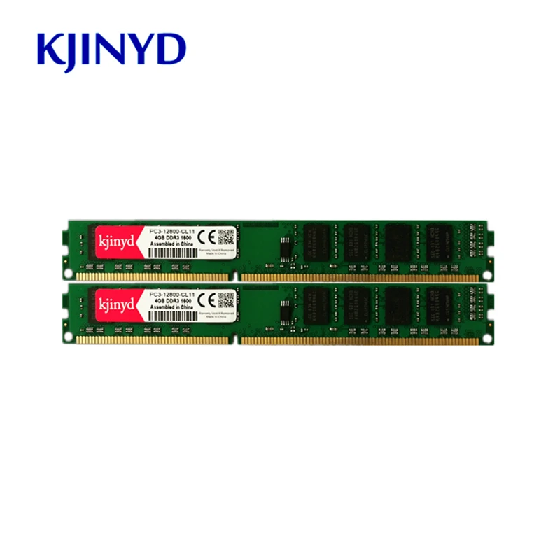KJINYD настольная память DDR3 4 ГБ 8 г 1333 1600 МГц PC Ram 240pin оригинальные схемы