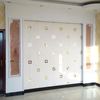 

Luxury PE Foam Wallpaper Panels Decal diy 3d Faux Leather Wallpapers tv Self Adhesive Sticker Living Walls Soft Decoration EZ213