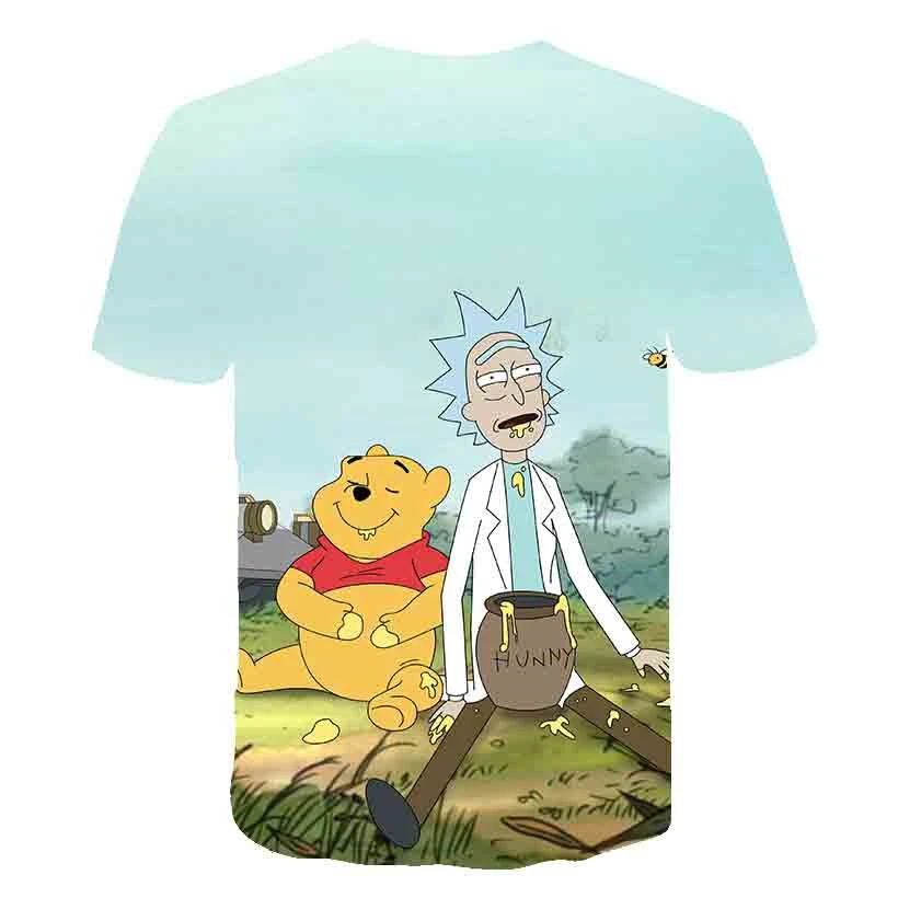 Футболка Rick and Morty By Jm2 Art 3D мужская футболка Летняя футболка Аниме футболки с короткими рукавами и круглым вырезом Прямая поставка