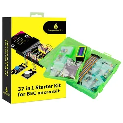 Keyestudio – Kit de démarrage de capteur 37 en 1, Micro Bit V2, Kit d'apprentissage, sans Micro Bit 