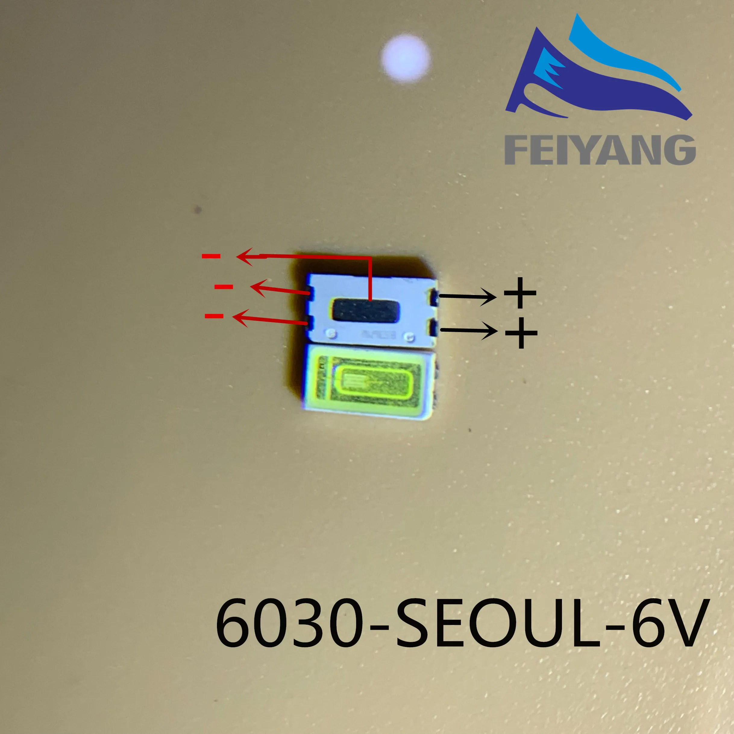 100PCS For SEOUL LED TV Application Backlight High Power LCD 1W 3V 6030 Cool white | Электронные компоненты и
