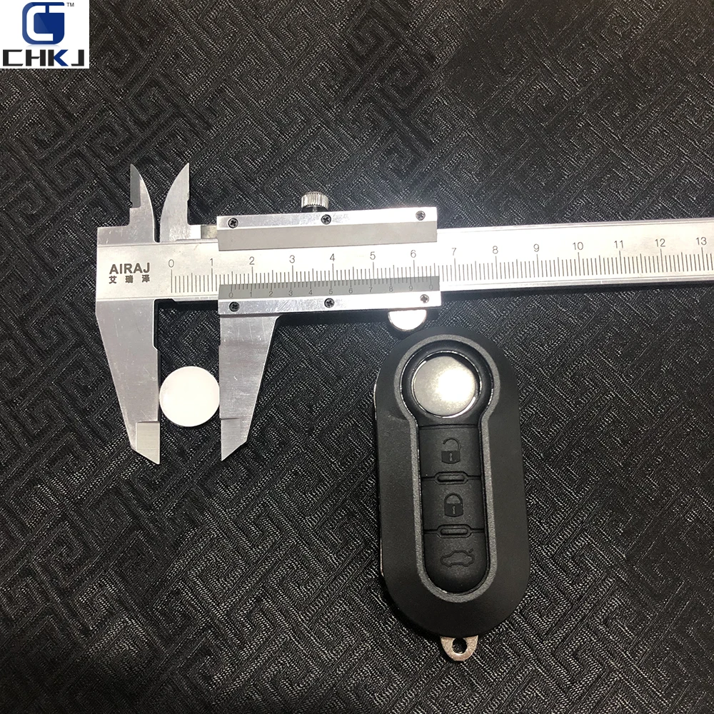 

CHKJ 2PCS/LOT 12mm Remote Key Fob Remote Badge Logo Sticker Emblem for Fiat 500 For FIAT 500 Panda Punto Bravo