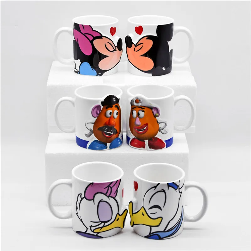 Disney Couple Wedding Gift Mug Set / Mickey And Minnie, Mr. And