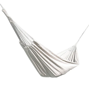 

Cotton Double Hammock Bed with Portable Carrying Bag Steel for Outdoor Patio Or Indoor