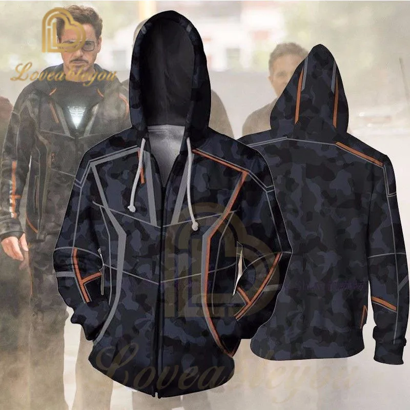 

Tony Stark Marvel Superhero 3D Print Hoodies Iron Man Cosplay Costumes Sweatshirts for Men Sweat Homme Streetwear Moleton Hoodie