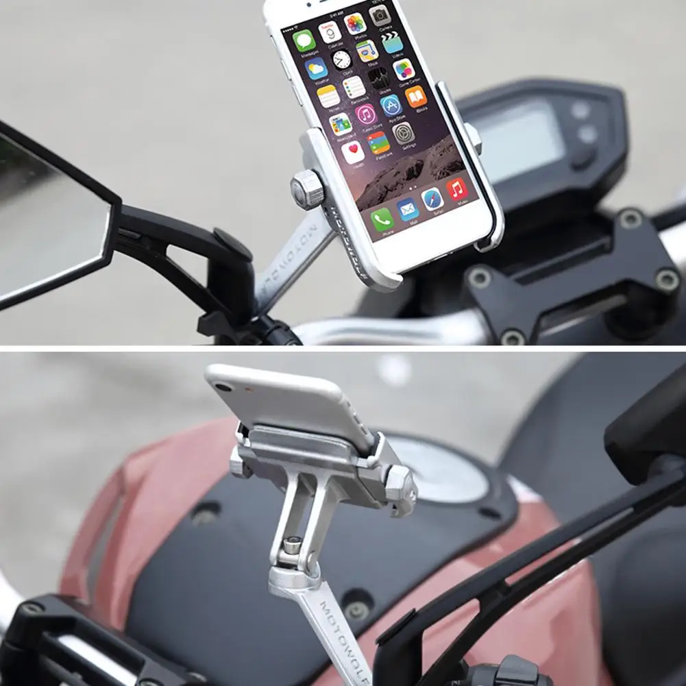 Алюминиевый держатель для телефона мотоцикла для iphone 8 7 6s 4 дюйма-6,6 дюйма Электрический держатель телефона для мотоцикла велосипедный велосипед навигационный держатель