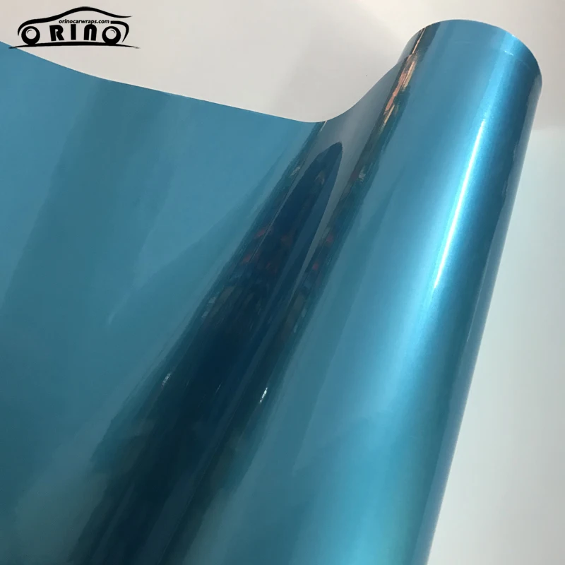 Gloss Metallic Blue Vinyl Wrap Sticker-3
