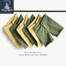 SauceZhan USMC P44 армии США HBT шорты винтажные повседневные шорты американские ретро военные шорты комбинезоны мужские шорты Baker брюки