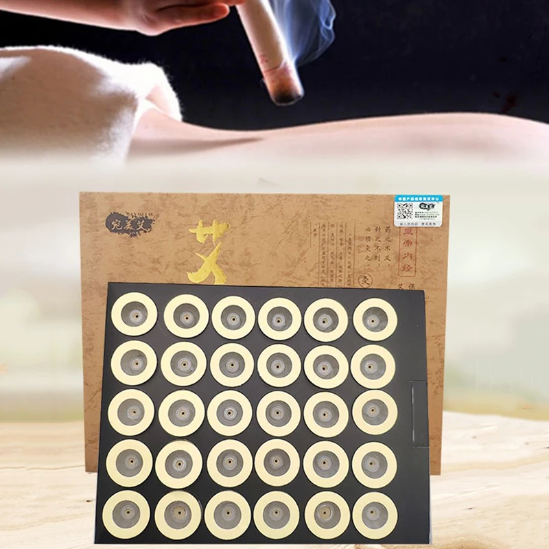 

60pcs Moxa Column Stickers Moxa Bonding Stickers Acupuncture Therapy Hot Massager for Body Neck Belly Dropshipping --01