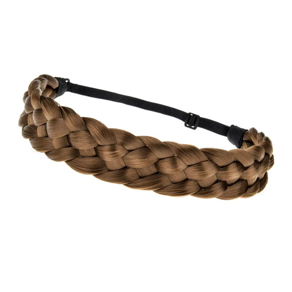 JAYCOSIN Accessory Trendy Wild Lady Synthetic Wig Braided Hair Band Design Simple Elastic Twist Headband Princess Hair 1217#2