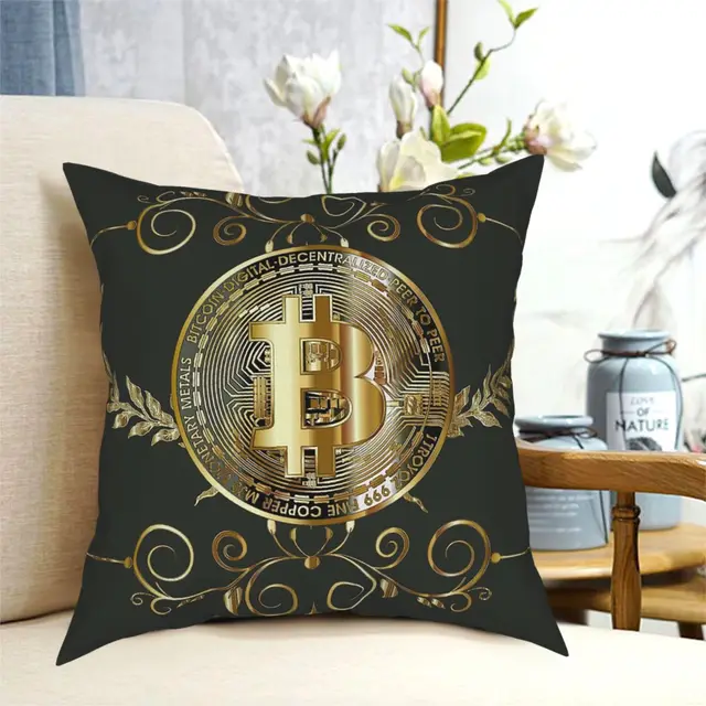 Bitcoin Pillow Cover Home Improvement & Tools