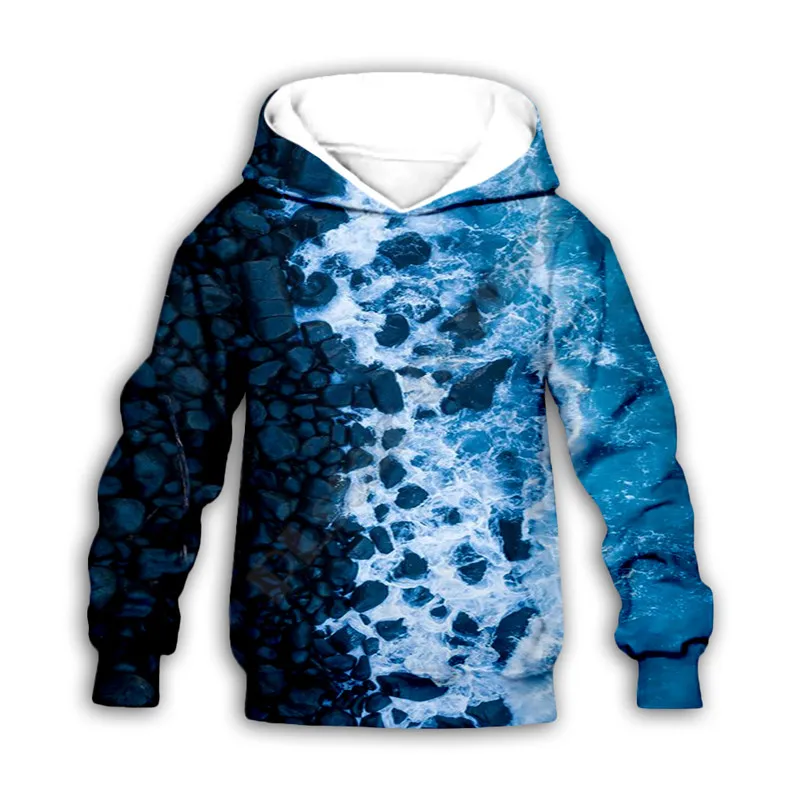 

Waves 3d printed Hoodies family suit tshirt zipper Pullover Kids Suit Sweatshirt Tracksuit/Pants 02