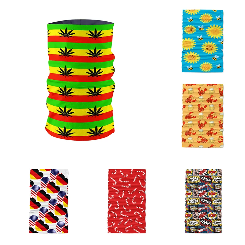 

Printed seamless Fishing Scarf Multi-functional Bandanas Bicycle Scarf Shield Fish Mask Cycling Scarf Sunscreen Camping Bandanas