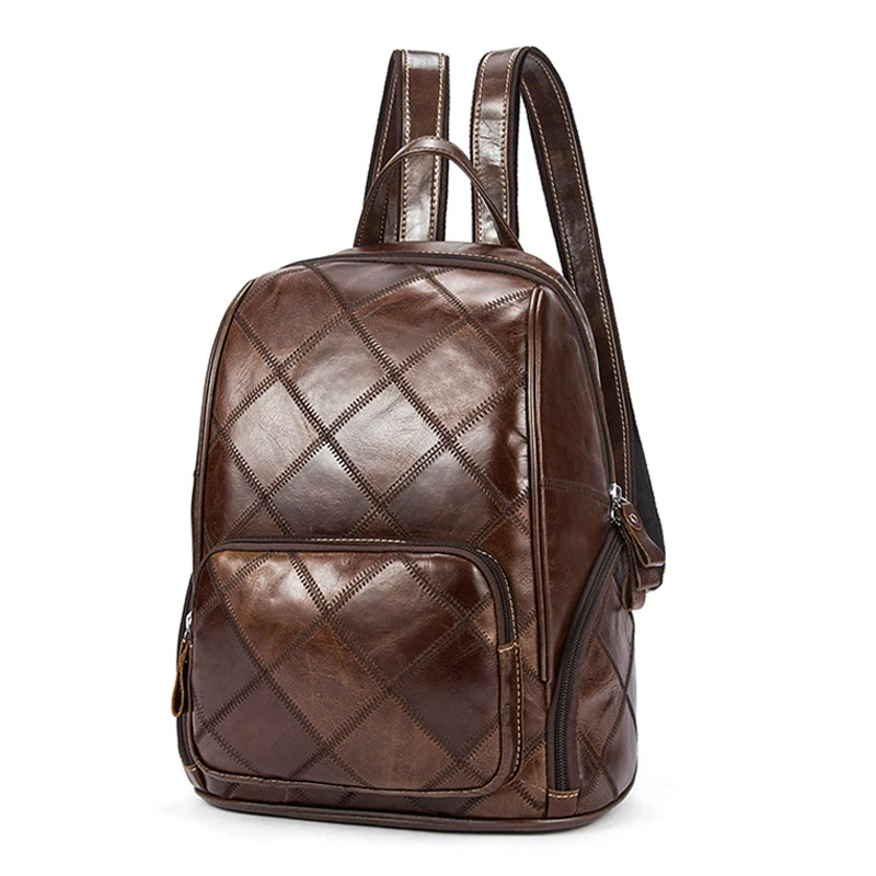 

Vintage Full Grain Leather Backpack Women Travel Backpack Ladies Everyday Leather Backpack