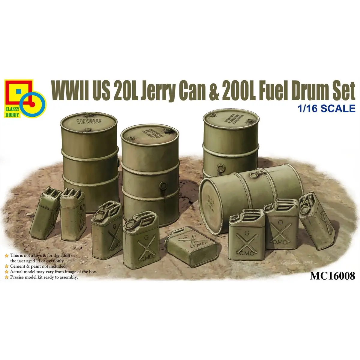 Mato 1:16 Scale Metal Jerry Can Set For 1/16 RC Tanks - Weather Resistant, 2 Pieces (For USA/American Tanks) - View #8