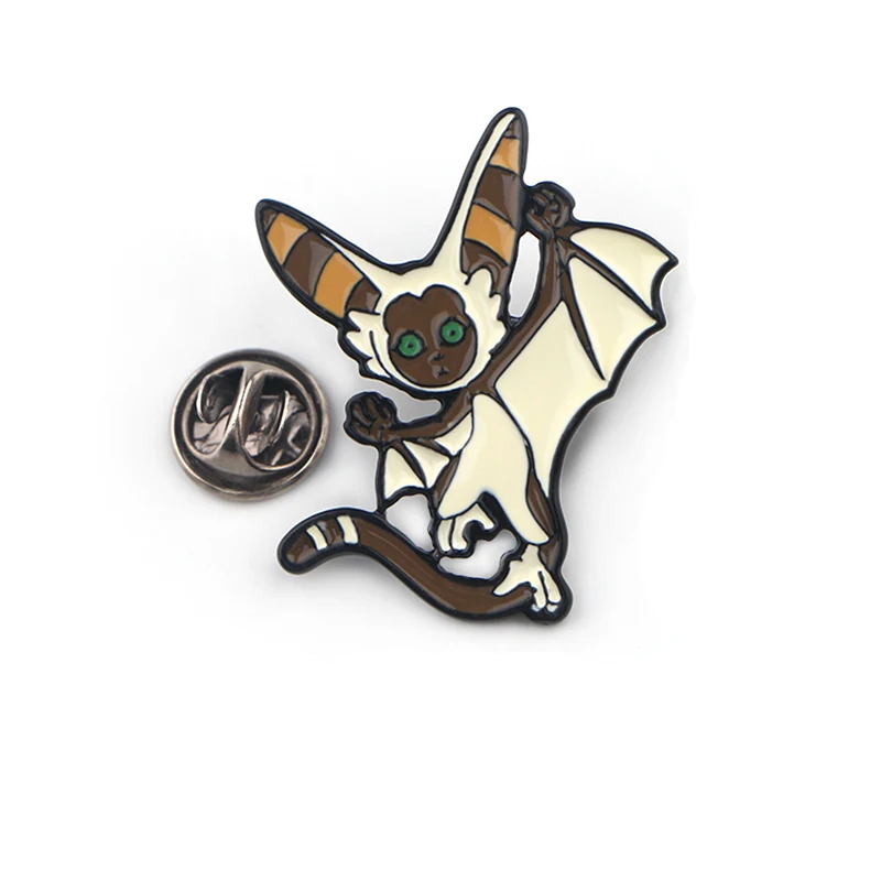 K371 последний Airbender Resource Appa MOMO Pins эмалированные Броши для женщин и мужчин нагрудная булавка мультфильм металлический значок воротник ювелирные изделия 1 шт - Окраска металла: 1