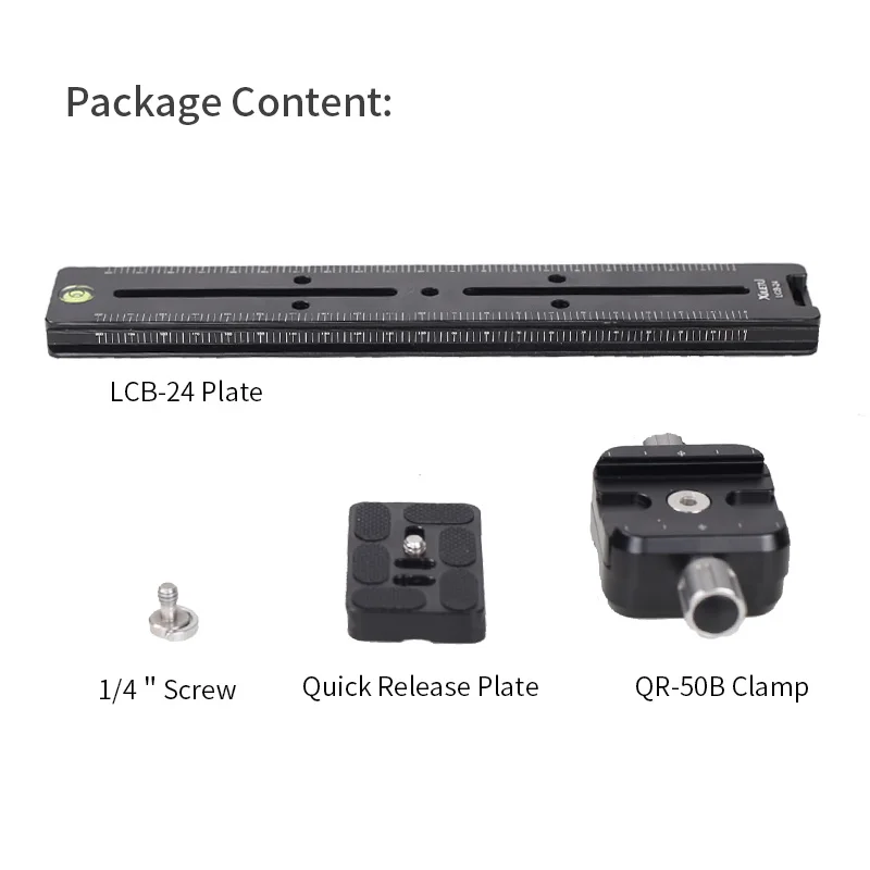 XILETU LCB-24B Track Dolly Slider Focusing Focus Rail Slider & Clamp with QR Plate Meet Arca Swiss For DSLR Camera Nikon Canon