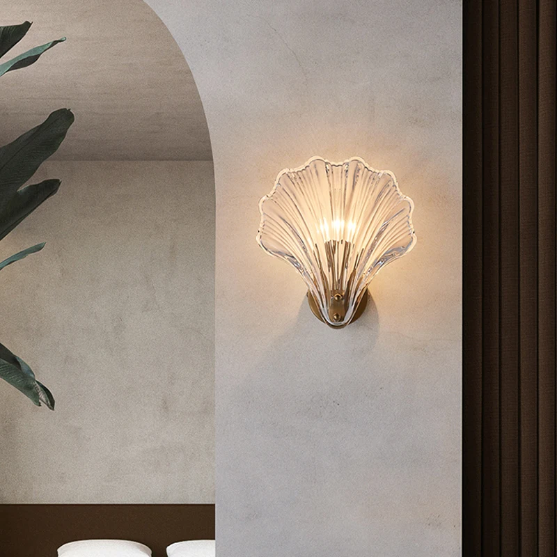 Applique murale vintage en forme de coquillage Lampe murale moderne en forme de coquille luminaire d coratif de luxe id al pour une