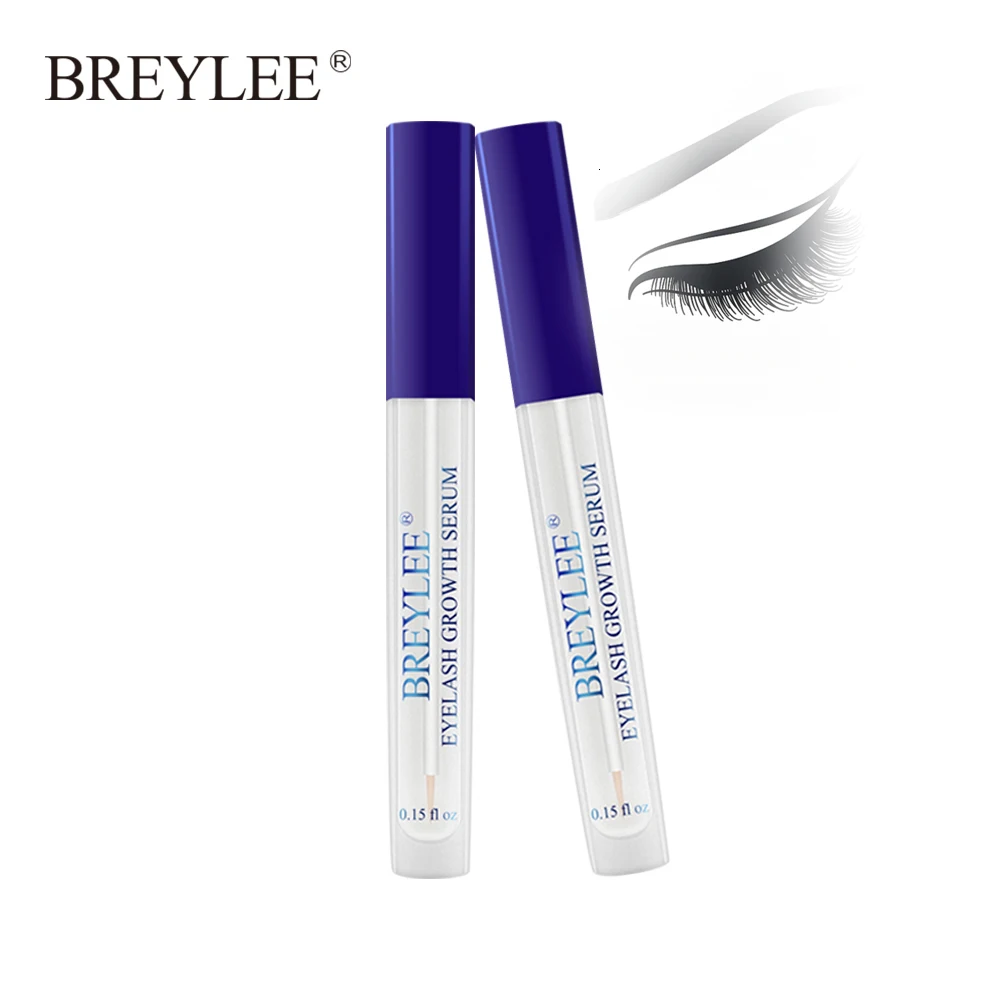 

BREYLEE Growth Serum Enhancer Eye Lash Treatment Liquid Longer Fuller Thicker Eyelash Extension New Makeup 2PCS