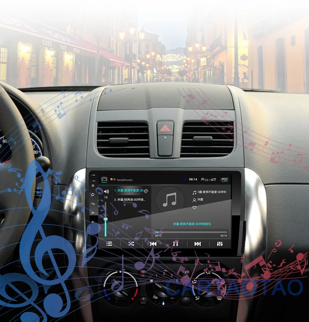 2G+ 32G " 2DIN Android 8,1 GO автомобильный DVD мультимедийный плеер для Suzuki SX4 2006-2012 автомобильный Радио gps навигация WiFi BT плеер 2 Din