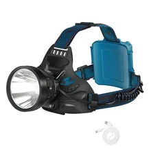 Lampe frontale professionnelle à LED, Rechargeable par USB, réglable à 90 degrés, 4 Modes d'éclairage, idéal pour la chasse, le Camping ou la pêche, P70