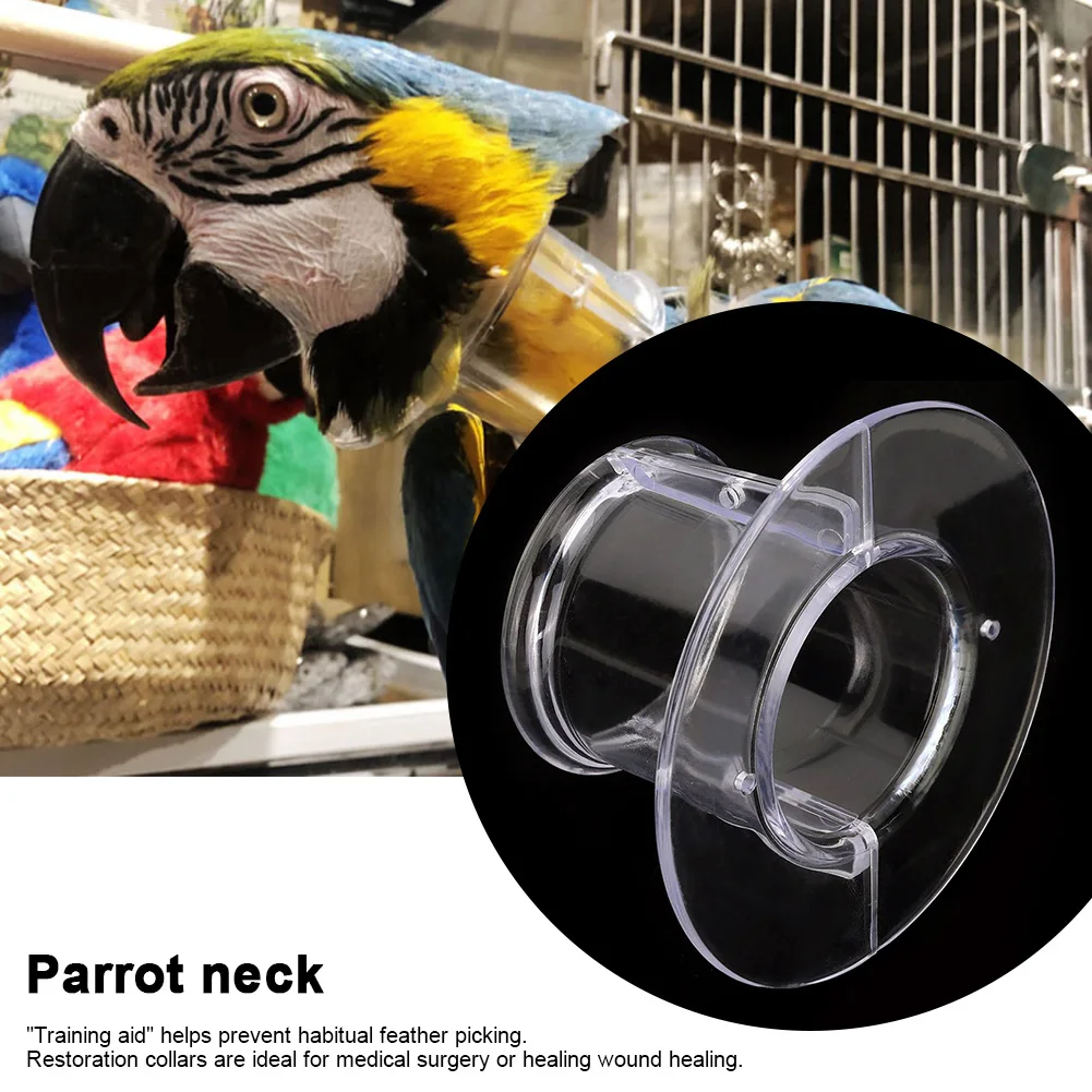 Description Picture 3 of itemBird Protective Pet  Collar Anti-bite Picking Feather Wound Healing Protective Neck Cover Collar for Bird bird collar