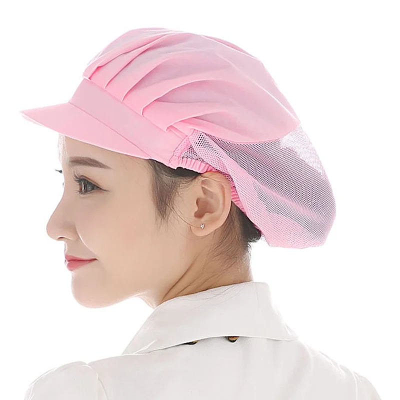 

New Men Women Mesh Cloth Dust Proof Cap Workshop Workers Chefs Restaurants Hotels Warehouses Beauty Salon Laboratory Working Hat