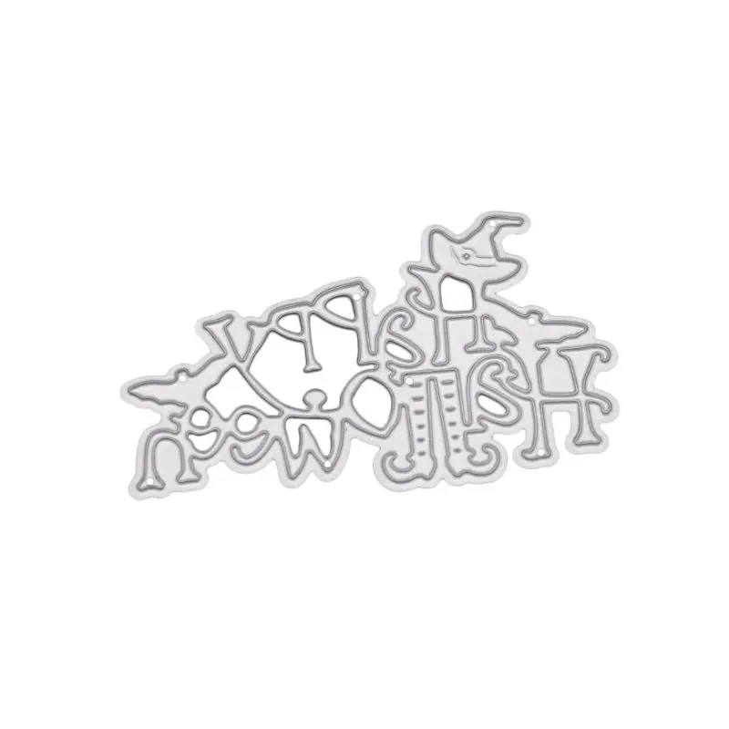

Happy Halloween Metal DIY Cutting Dies Stencil Scrapbooking Embossing Paper Card