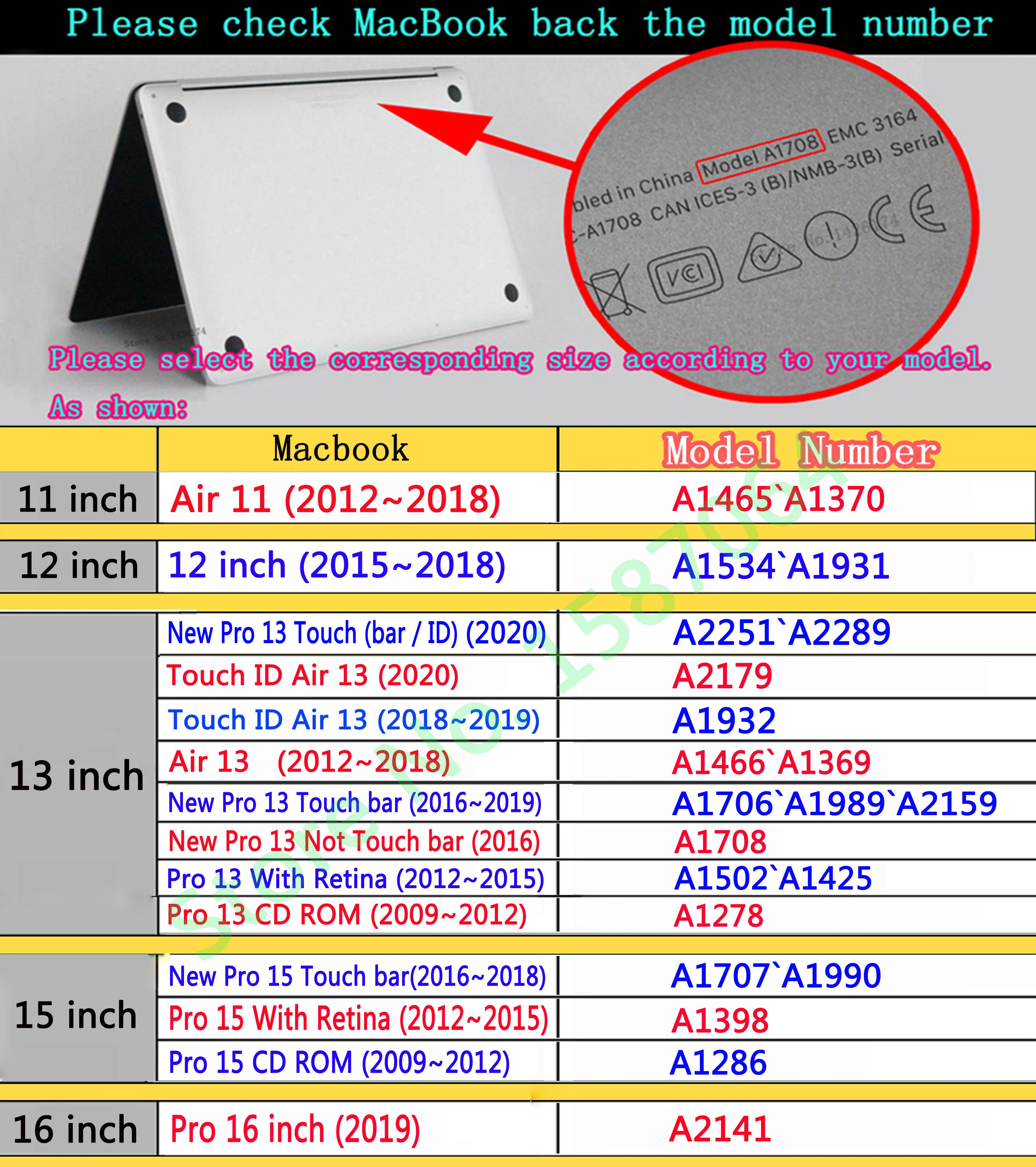 Чехол для ноутбука MacBook Air A2179 Pro Retina 11 12 13 15 3 4 16 дюймов с сенсорной панелью и