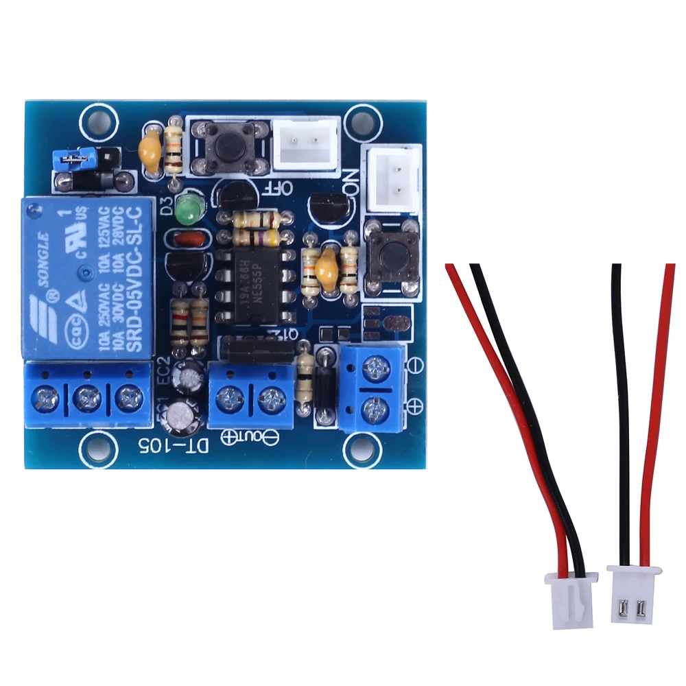 DC 5V Bistable Switch Controller Relay Switch Dual Output Module Dual Button ON/OFF Electronic External Trigger Control