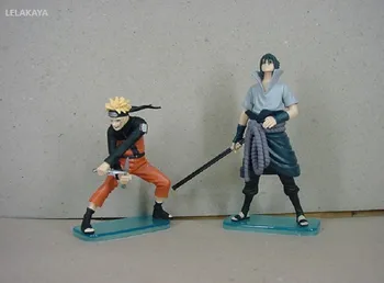 

2pcs/set Anime Naruto Shippuden Uzumaki & Uchiha Sasuke Fighting Ver. PVC Action Figure Model Collection Toys Cartoon Doll Gift