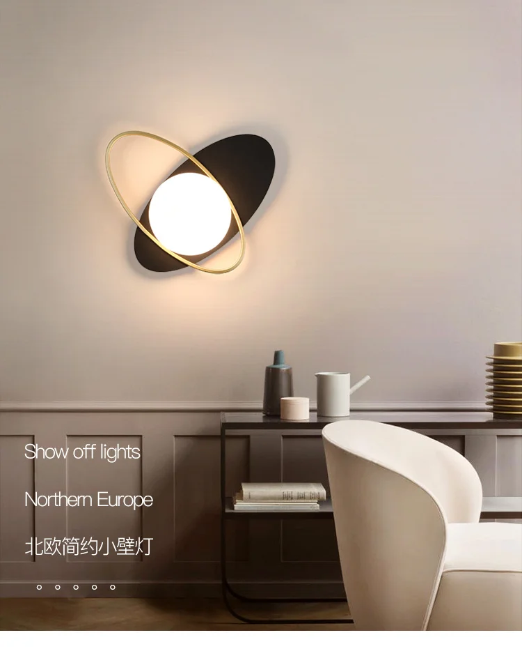 Nordic New Modern LED Wall Lamps With Bulbs Living Study Room Bedroom Bedside Corridor Aisle Apartment Lights Indoor Lighting wall light fixture